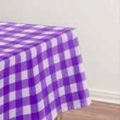 Wit & Paars Gingham Patroon | Katoen Geruit Tafelkleed (Voorbeeld)
