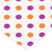 Wit Paars Oranje Stippen Patroon Tafelkleed (Gekanteld)