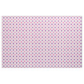 Wit Paars Roze Stippen Patroon  Stof (Yard (91,4 cm))
