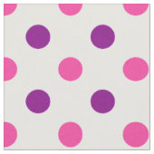 Wit Paars Roze Stippen Patroon  Stof (Close Up)