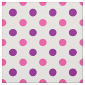 Wit Paars Roze Stippen Patroon  Stof (Swatch)