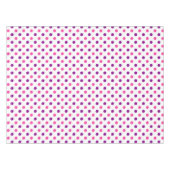 Wit Paars Roze Stippen Patroon Tafelkleed (Voorkant (Horizontaal))