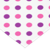 Wit Paars Roze Stippen Patroon Tafelkleed (Gekanteld)