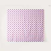 Wit Paars Roze Stippen Patroon  Wandkleed (Voorkant (horizontaal))