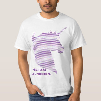 Wit/Paars T-shirt Unicorn