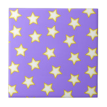 Wit Paarse geometrisch sterrenpatroon