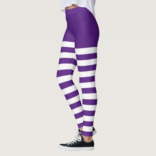 Wit & Paarse Leggings (Links)