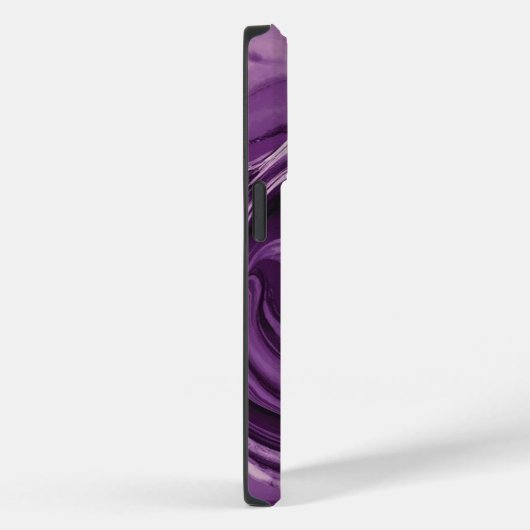 Wit Paarse Marmer Case-Mate iPhone Case (Achterkant / Rechts)