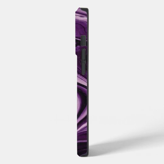 Wit Paarse Marmer Case-Mate iPhone Case (Achterkant / Links)