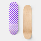Wit Paarse Stippen Persoonlijk Skateboard (Voorkant)