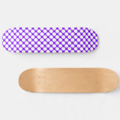 Wit Paarse Stippen Persoonlijk Skateboard (Horizontaal)