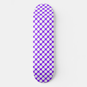 Wit Paarse Stippen Persoonlijk Skateboard