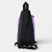 Wit Paarse Stippen Sling Bag (Achterkant)