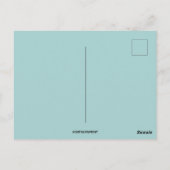  wit paashaas met felroze eitje briefkaart (Achterkant)