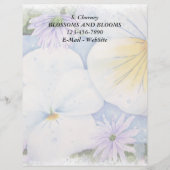 WIT PANSIES  LETTERHEAD BRIEFHOOFD SJABLOON (Voorkant)