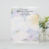 WIT PANSIES  LETTERHEAD BRIEFHOOFD SJABLOON (Staand voorkant)