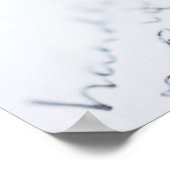 wit papier met tekst en een pen poster (Hoek)