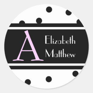 Wit Pas Laatste en Voornaam Sticker aan