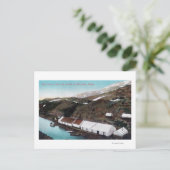 Wit passer en spoorweg Yukon Briefkaart (Staand voorkant)