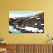 Wit passer en spoorweg Yukon Canvas Afdruk (Insitu (Woonkamer))