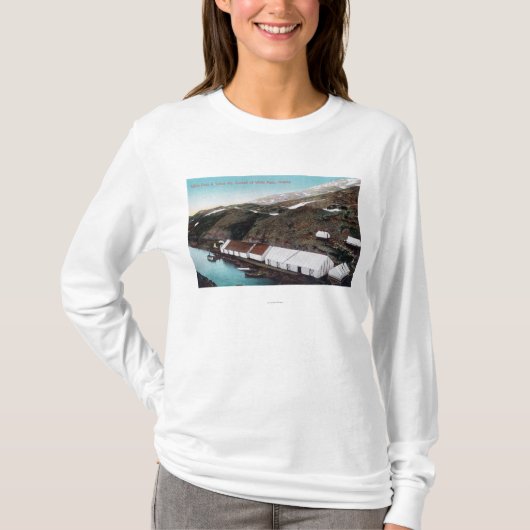 Wit passer en spoorweg Yukon T-shirt (Voorkant)