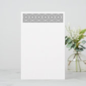 Wit Patroon Briefpapier (Staand voorkant)