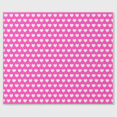  wit patroon neon roze cadeaupapier (Vlak)