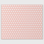 wit patroon Pastel roze Cadeaupapier (Vlak)