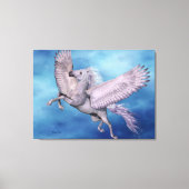 Wit Pegasus verpakt Canvas (Voorkant)