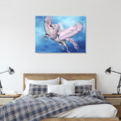 Wit Pegasus verpakt Canvas (Insitu (Slaapkamer))