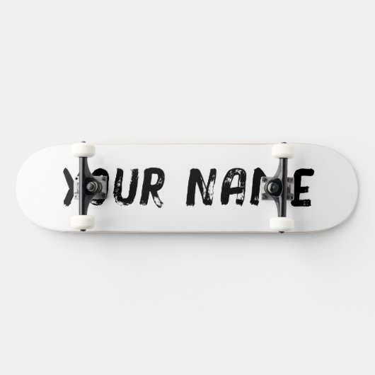 Wit Persoonlijk Skateboard (Horizontaal)