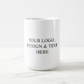 Wit Persoonlijk – Uw Logo & Tekst Hier Magische Mok (Midden)