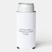Wit Persoonlijk – Uw Logo & Tekst Hier Seltzer Blikjeskoeler (Seltzer Voorkant)