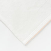 Wit & Perzik Pastel Squircle Patroon Design Fleece Deken (Hoek)