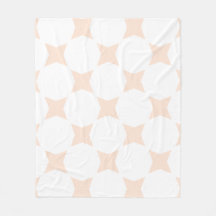 Wit & Perzik Pastel Ster Patroon Design