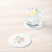 Wit | Petit Blush Bloemen Onderzetter van Papier (Insitu)