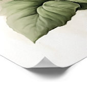 Wit Petunias Bloemen Art Print Poster (Hoek)