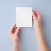 Wit pictogram met minimalistische lijnkunst met gr flyer (Hand)