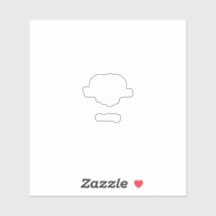 Wit pictogram met minimalistische lijnkunst met gr