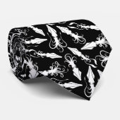 wit pijlinktjespatroon stropdas (Opgerold)