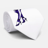 Wit - Pinup - Stropdas (Opgerold)