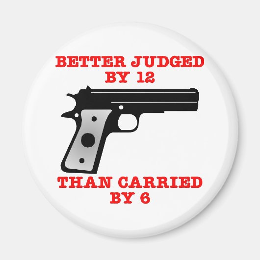 Wit Pistool beter geprobeerd door 12 Magneet (Voorkant)