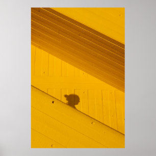 Wit plastic paneel poster