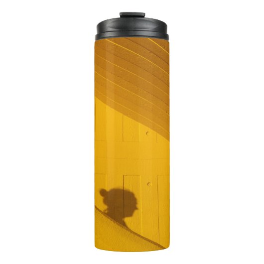 Wit plastic paneel thermosbeker (Voorkant)