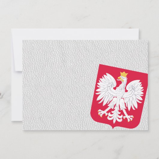 Wit Polen trouwfoto dank u Bedankkaart (Achterkant)