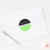 Wit Polka dot adreslabel Ronde Sticker (Envelop)