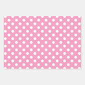  wit polka stippenpatroon inpakpapier vel (Voorkant 3)