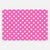  wit polka stippenpatroon inpakpapier vel (Voorkant 2)