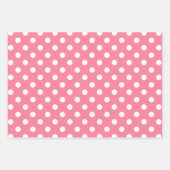  wit polka stippenpatroon inpakpapier vel (Voorkant)