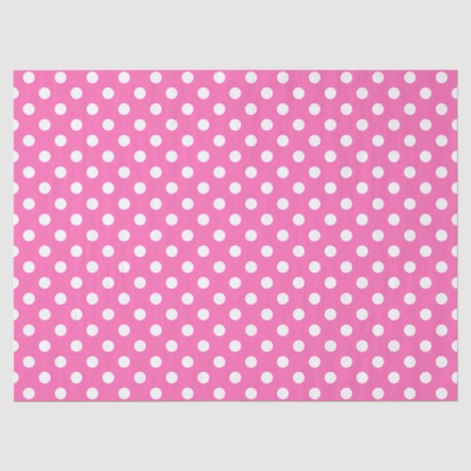 wit polka stippenpatroon tissuepapier (Voorkant)